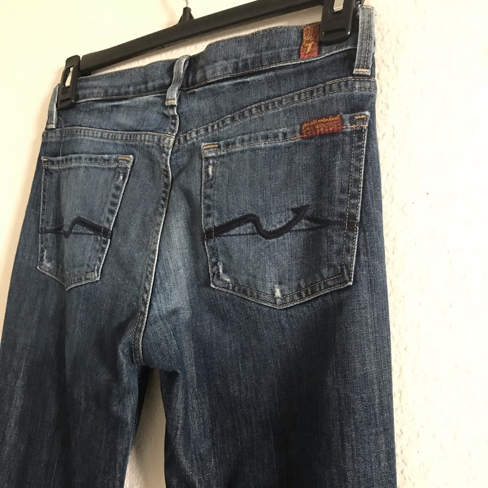 FOR All 7 MANKIND JEANS HIGH WAIST BOOTCUT 28 - Picture 5 of 8